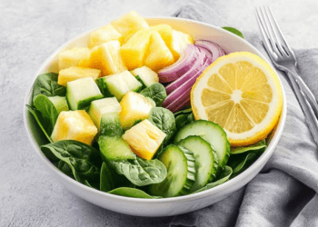 veggies with pinapple salad